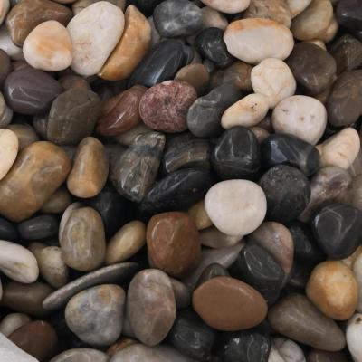 China Natural Stone Landscaping Garden Decoration Mixed Color River Pebbles for sale