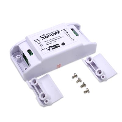 China Basic Switch 90-250V 10A Wifi Remote Control Electric Light Wifi Smart Switch Sonoff for sale