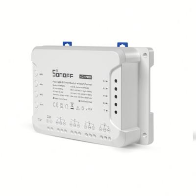 China SONOFF 4CH PRO R3 4gang WiFi Smart Home RF Remote Control Switch with RF Control for sale