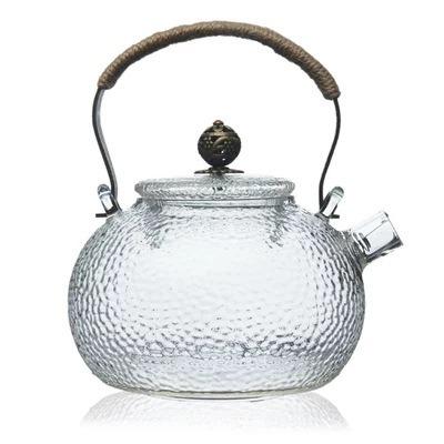 China Manufacturer Latest Design Clear Tea Set Teapot Custom Heat Resistant Borosilicate Glass Outdoor Glass Tea Set for sale