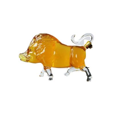 China Zodiac Animal Shaped Glass Bottle 2022 Hot Selling Glass Liquor Bottle 750ml Bottles Chinese Zodiac Signs Shaped Liquor Bottle for sale