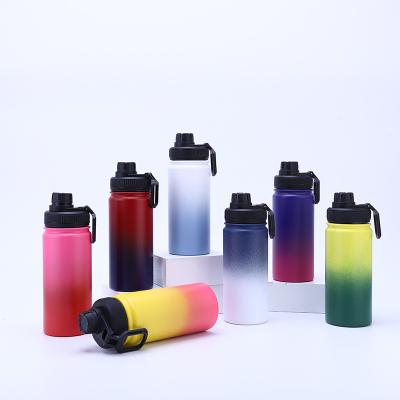 China High Quality PORTABLE Stainless Steel 16OZ Vacuum Flask Thermal Water Bottle Insulated Sports Bottle Gym Outside Water Bottle for sale