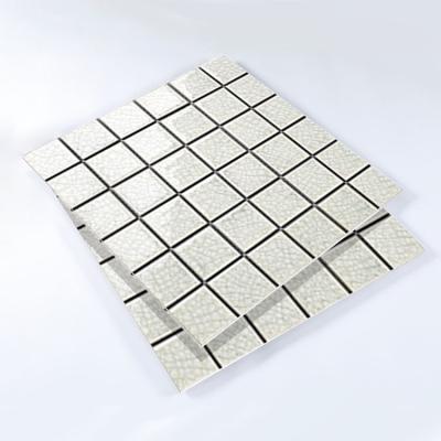 China Modern 3D 30x30mm Slate Strip Mosaic Marble Mural Wall Imported Tiles Moroccan Palm Plastic Mosaic Bathroom DIY 30x30CM for sale