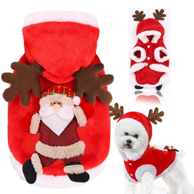 China Viable Warm NEW YEAR Christmas Dog Clothes Christmas Tree Dog Clothes Cat Costume for sale