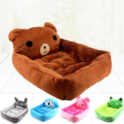 China Viable Pet Products Cartoon Image Design Dog Pet Beds Cute Pet Cat House With Mat for sale