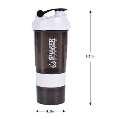 China Wholesale Custom Viable BPA Free Food Grade Logo Sport Protein Shaker Bottle Plastic With Mixer Ball for sale