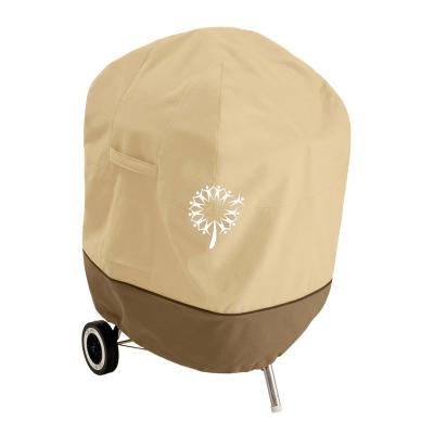 China Heavy Duty Patio Kettle Grill Cover BBQ Grill Covers Storage Bag Waterproof Anti-UV Dustproof Anti-Tear for sale