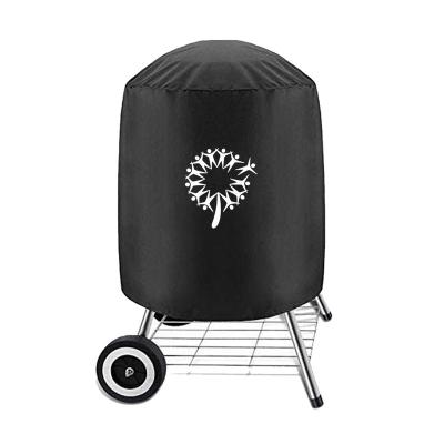 China BBQ 300D Charcoal Kettle Grill Dustproof Waterproof Cover For Outdoor Party for sale