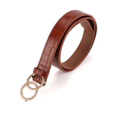 China Fashion.Casual.Business Competitive Price Brown High Quality Business Belt Buckle Leather Belt for sale