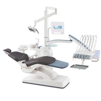 China Dental Area Complete Dental Chair With Top Mounted Instrument Tray for sale