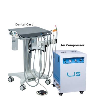 China height adjustable & Electric Motor Dental Mobile Unit with Electric Micromotor and Compressor for sale