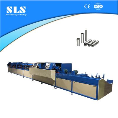 China Whole tube feeding stainless steel magazine loader package precision length determination and servo motor fully automatic pipe cutting machine for sale