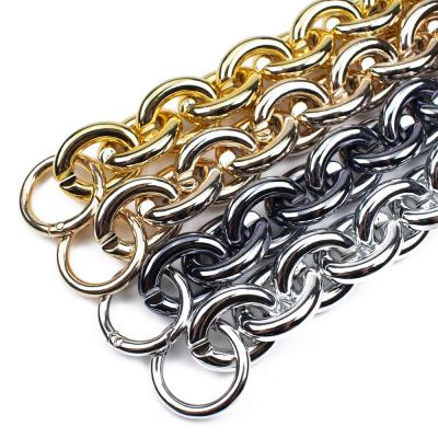 China Fasion MELLON Metallic Acrylic Gold Color 23*28 Bag Handle Chain Strap Replacement For DIY Handbags Cross - Body Shoulder Bags for sale