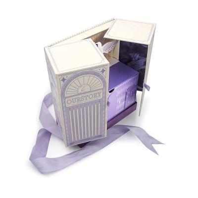 China Modern Favor Boxes Wedding Invitation Box Wedding Ring Box for sale