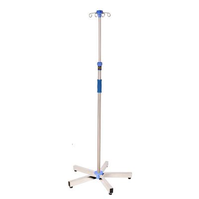 China Modern Stainless Hospital IV Pole Stand Holder Medical Infusion Pole for sale