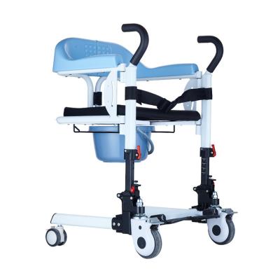 China Hydraulic Care Convenient Hospital Electric Transfer Chair With Commode for sale