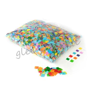 China PACK 10*10mm Square Explosion Proof Tissue Paper for Confetti Machines with Snow Effects for sale