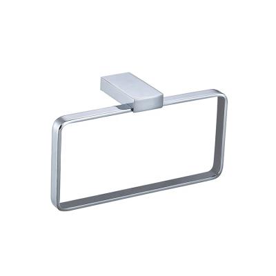 China Modern High Quality Cheap Rectangle Bathroom Accessories Towel Ring Holder for sale