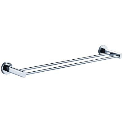 China Modern Brass Bathroom Accessories Wall Mounted Double Towel Rack for sale