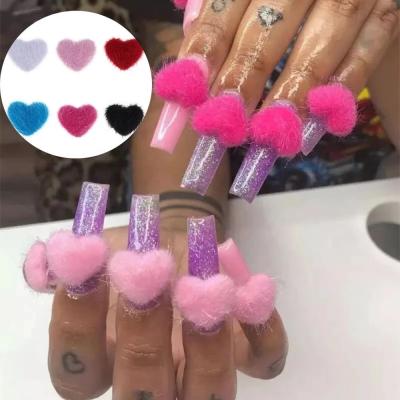 China Nail Charms 3D Nail Charms New Summer Magnetic Nail Pom Kit for Magnetic Pom Art Puffy Pom Charms Accent Nail for sale