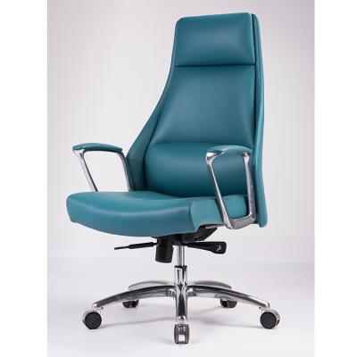 China Executive Luxury American Leather Sex Chair Furniture Office Chair Blue Ergonomic Chair for sale