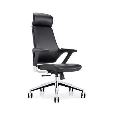 China (Size)Adjustable Hot Selling Meeting Chair Office Chair Executive Leather Chair With Headrest for sale