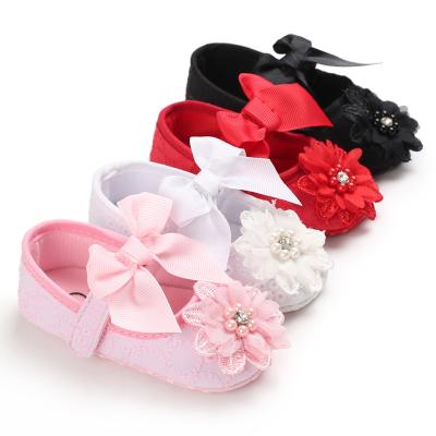 China New Breathable Spring And Autumn 0-1 Year Old Baby Soft-soled Non-slip Princess Toddler Shoes for sale