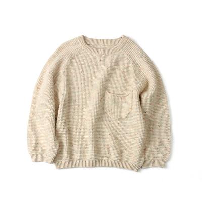 China Autumn Casual Pure Color Cotton Breathable Long Sleeve Teenage Girl Pullover Sweater for sale