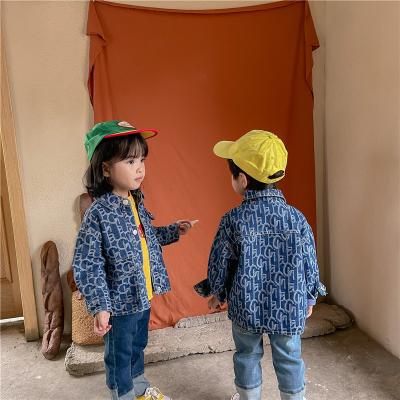 China Autumn Fashion New Pure Color Breathable Long Sleeve Children Girl Denim Jackets for sale