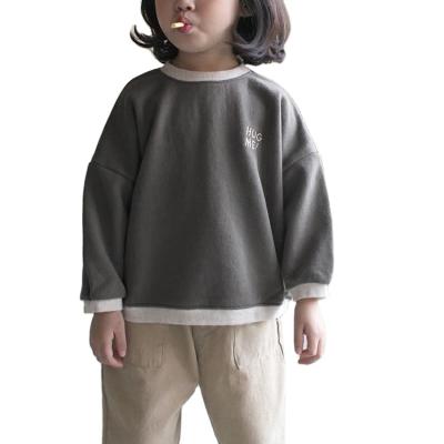 China 2021 New Breathable Children Girls Casual Long Sleeve Unisex Pullover Fleece for sale