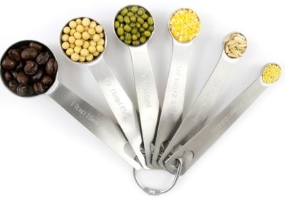 China Sustainable Wholesale Kitchen All In One Stainless Steel Spoon Set Tea Coffee Doser for sale