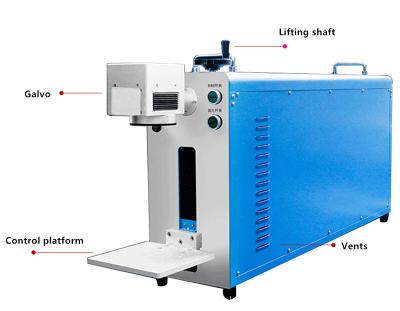 China 3D portable desktop type 20w 30w 50w CO2 laser engraving and cutting machine for wood materials for sale