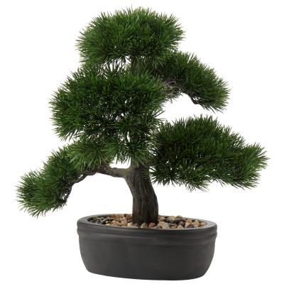 China Home Office Traditional Decoration Pond Faux Square Tree 14 Inch - Mini Tall Artificial Bonsai Tree In Ceramic Pots for sale