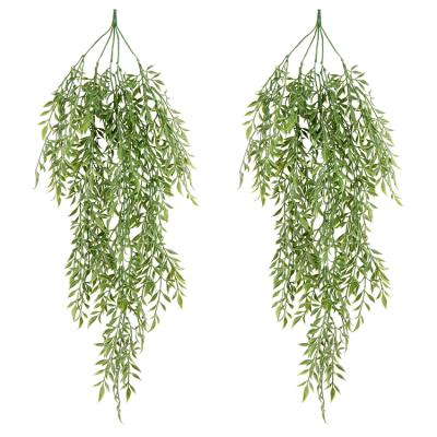 China Home Room Wall Garden Wedding Garland Decoration Artificial Han Ivy Rustic Faux Vine Leaves Greenish Chain Wall 33.4