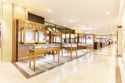 China Luxury Jewelry shop design of Hand made Stainless steel Display showcase with Glass counters for jewelry selling for sale