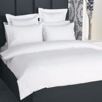 China Best Price Disposable 5 Stars Luxury Sheet Sets 400T White Bleached Hotel Bedding Set for sale