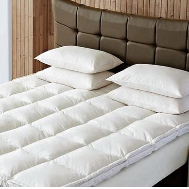 China Invisible Independent Quilted Box Wholesales Hotel 100% Cotton 233T Color White Used For Mattress Topper for sale