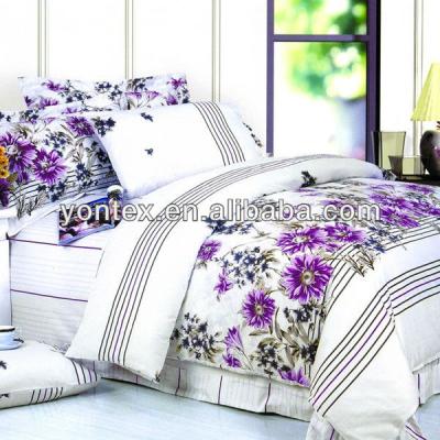 China Disposable Dye Printed 100% Cotton Bedding Set Sheets In Stock for sale