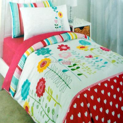 China 100% Reactive Printing Cotton Kids Bedding Sheet Set Disposable for sale