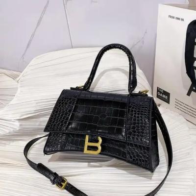 China Fashion Buno Latest New 2023 Women Luxury Handbag High Quality Pu Leather Vintage Crocodile Print Small Square Shoulder Bag Handbags For for sale