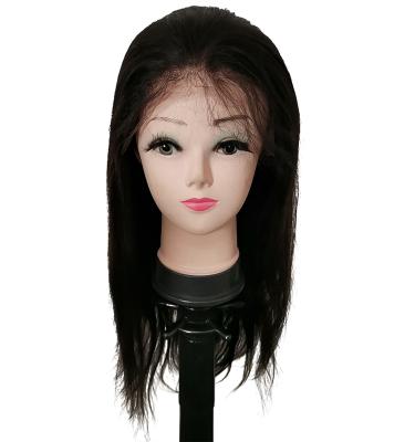 China Silky Straight Wave Full Lace Hair Wig Cuticle Aligned Virgin Human Hair Wholesale Straight Brazilian Hair Lace Wig For Black Women for sale