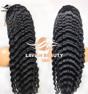 China Lavishbeauty Best Hd Grade Human Hair Lace Wigs 8a 10a Blonde Wave Highlight Hair Wig Silky Straight Deep Frontal Human Women Wig for sale