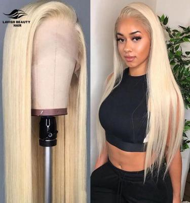 China Lavishbeauty 613 Hd Full Lace Human Hair Wigs Silky Straight Raw Wave Virgin Cuticle Aligned Brazilian Hair #613 Virgin Hair Wholesale for sale