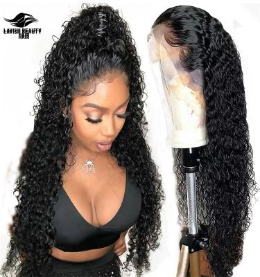 China Lavishbeauty RTS Deep Wave Lace Front Wigs Loose Deep Full Lace Hair Wig For Color Women Glueless Cuticle Aligned To Lace Front Wigs for sale