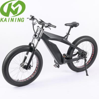 China KAINING carbon fiber 26 inch fat tire electrica bicimoto mountain helper carbon fiber ev bikes for sale for sale