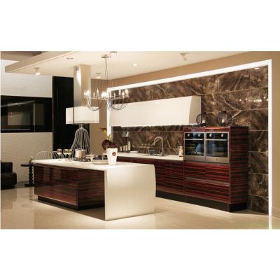 China Modern High End Solid Wood Kitchen Furniture Set Manufacturer for sale