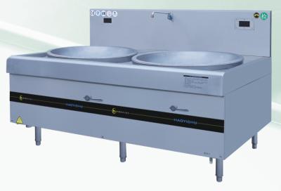 China Dauerhafter Induktions-Wok Cooktop, Induktions-Wok-Strecken-doppelter Ring 2x20KW zu verkaufen