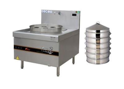 China Single Burner Electric Dim Sum Steamer Stainless Steel Tray For Restaurant for sale