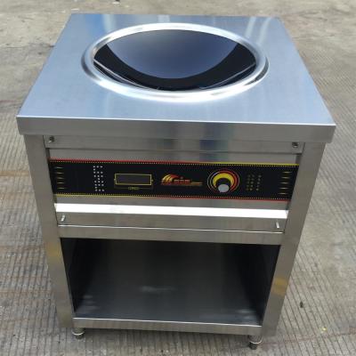 China 9KW Free Standing Commercial Induction Wok With Small Counter Easy Operation for sale