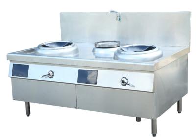 Chine Kilowatt électrique commercial du wok de double d'induction de cantine scolaire 2 * 15 à vendre